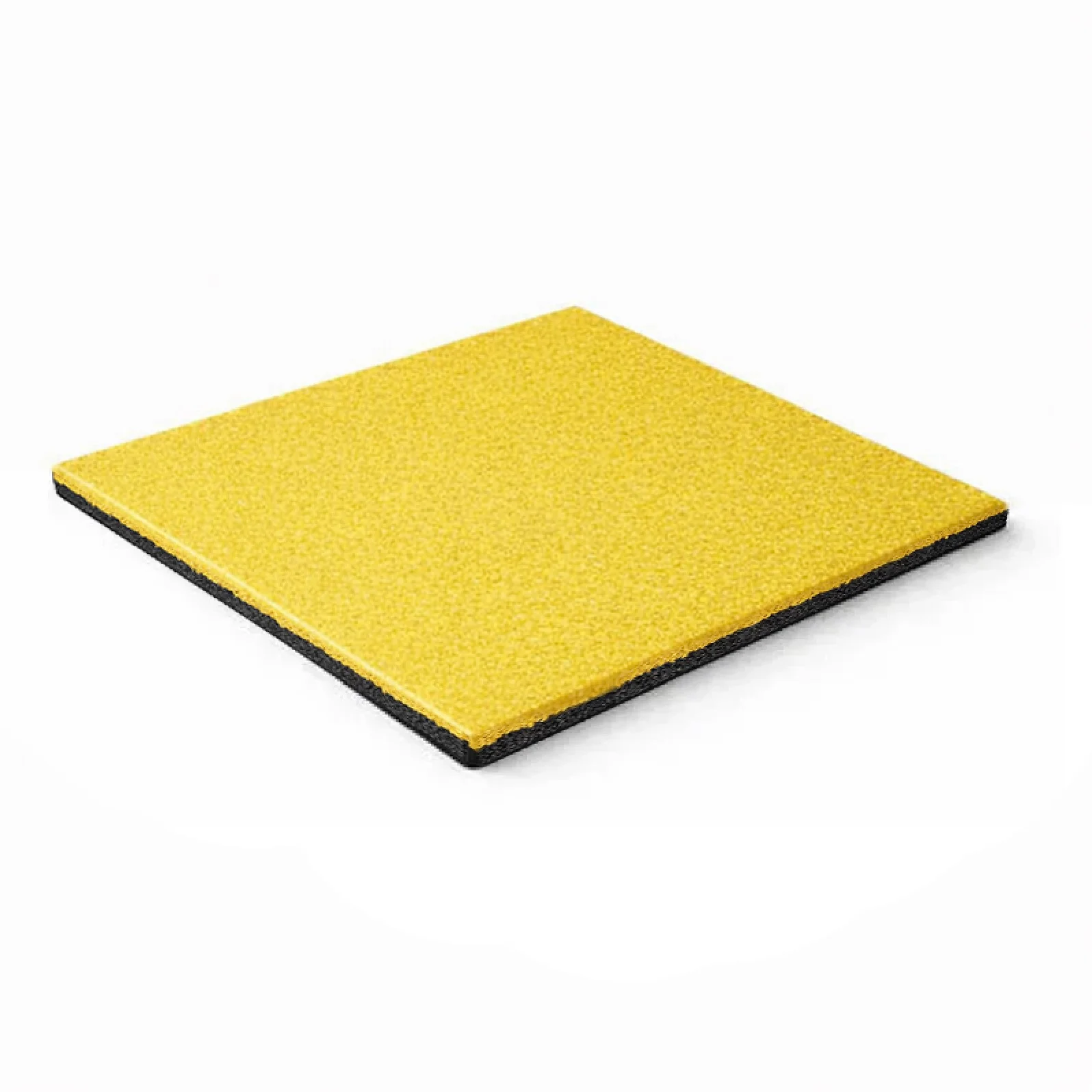 Piso de borracha amarelo 30mm de espessura e 50 × 50cm