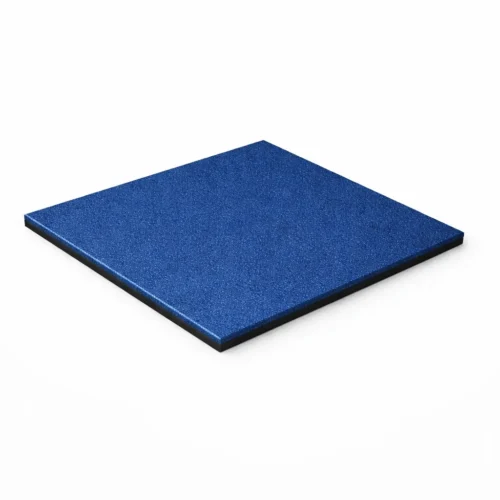 Piso de borracha azul 15mm de espessura e 1 × 1m