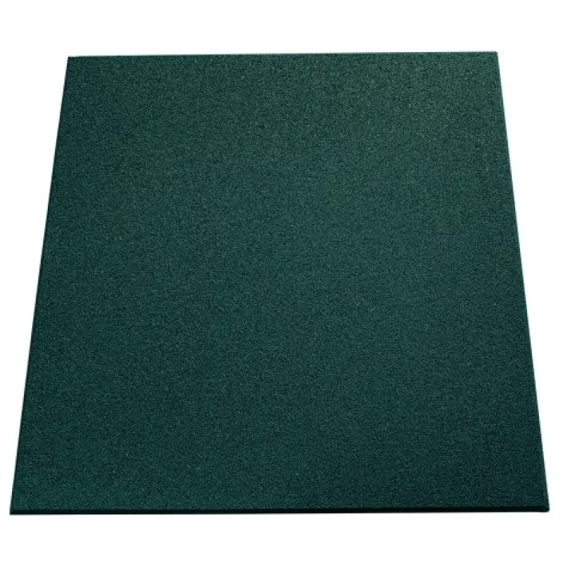 Piso de borracha quadrado 1 × 1 m x 15mm verde - Imagem 3