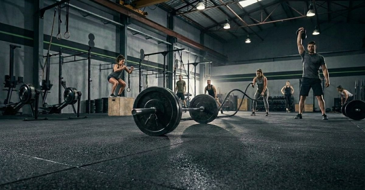 Piso de borracha para crossfit - Moregreen