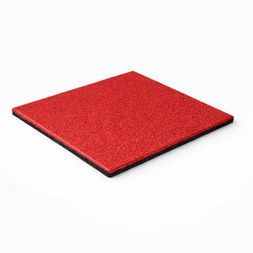 Piso de borracha vermelho 30mm de espessura e 50 × 50cm