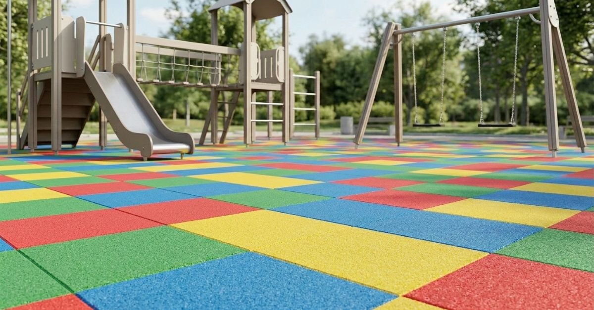 Piso para playground de borracha na Moregreen