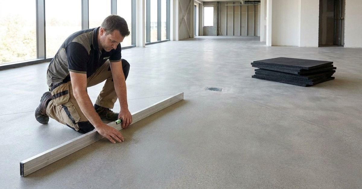 Como preparar o contrapiso para piso de borracha - Moregreen
